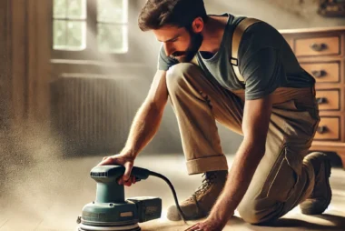 dall%c2%b7e-2025-02-18-19-59-38-a-worker-sanding-a-wooden-floor-using-a-handheld-sander-instead-of-an-industrial-machine-the-setting-is-a-cozy-rustic-home-with-natural-light-stream